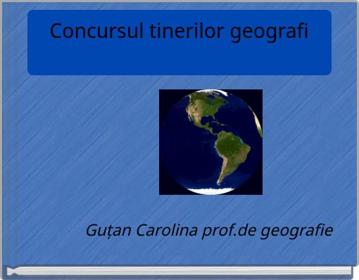 Front cover of 'Concursul tinerilor geografi' 