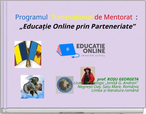 Front cover of 'Programul Transnațional de Mentorat : „Educație Online prin Parteneriate”' 