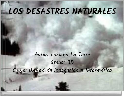 Book Cover for: LOS DESASTRES NATURALES
