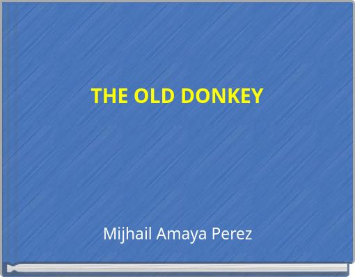 Front cover of 'THE OLD DONKEY' 