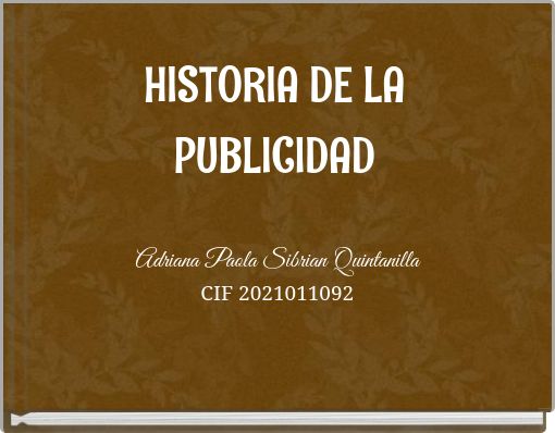 HISTORIA DE LA PUBLICIDAD