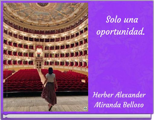 Front cover of 'Solo una oportunidad.' 