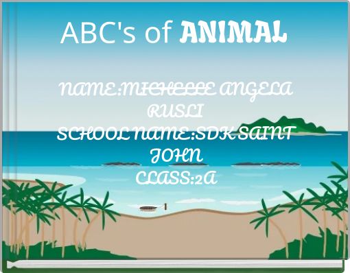 Front cover of 'ABC's of ANIMAL _____' 
