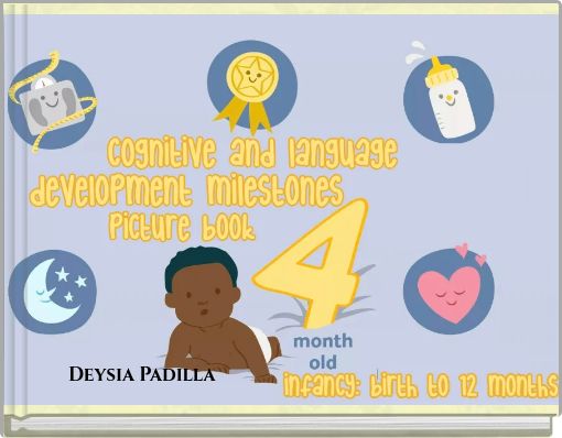 Cognitive and Language Development Milestones Picture Book