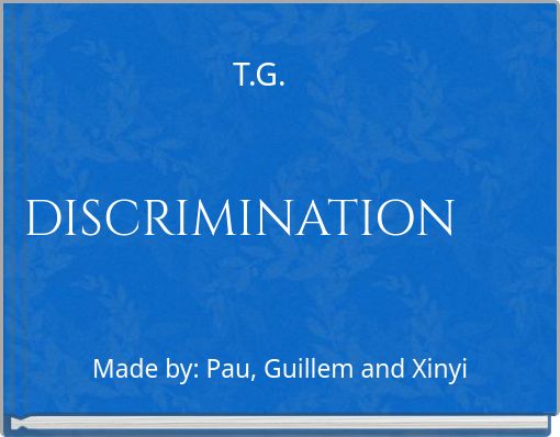 Front cover of 'T.G. DISCRIMINATION' 