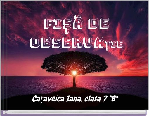 Fișă de observație