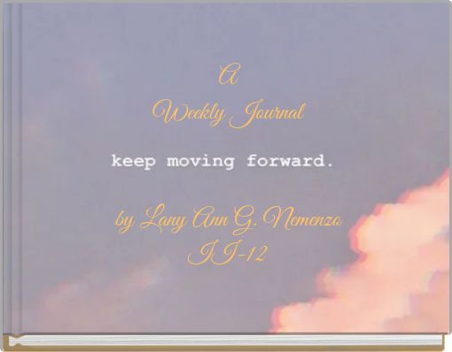 Book Cover for: A Weekly Journal by Lany Ann G. Nemenzo II-12