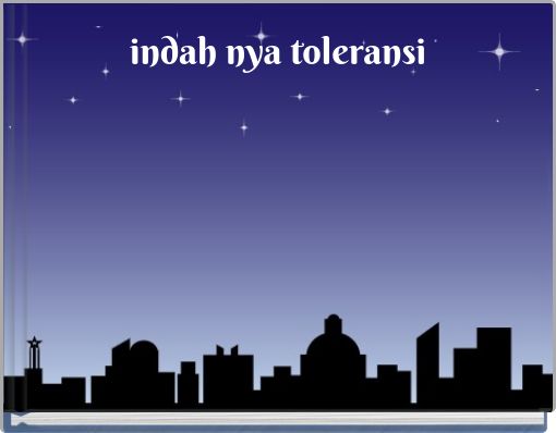 Book Cover for: indah nya toleransi
