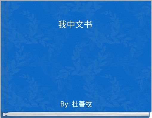 我中文书
