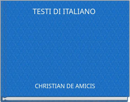 TESTI DI ITALIANO