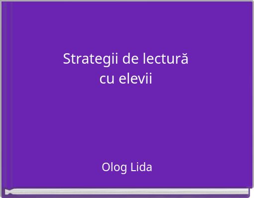 Book Cover for: Strategii de lectură cu elevii