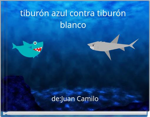 tibur&oacute;n azul contra tibur&oacute;n blanco