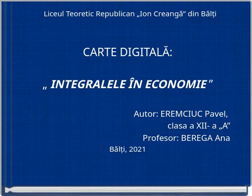 Liceul Teoretic Republican „Ion Creangă” din Bălți