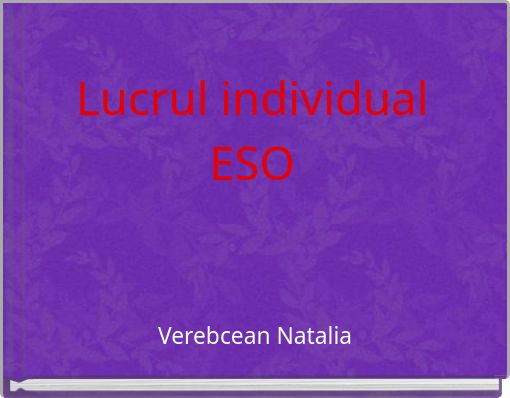 Lucrul individual ESO