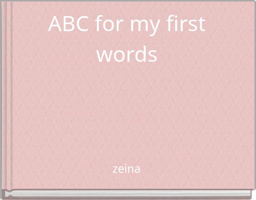 ABC for my first words