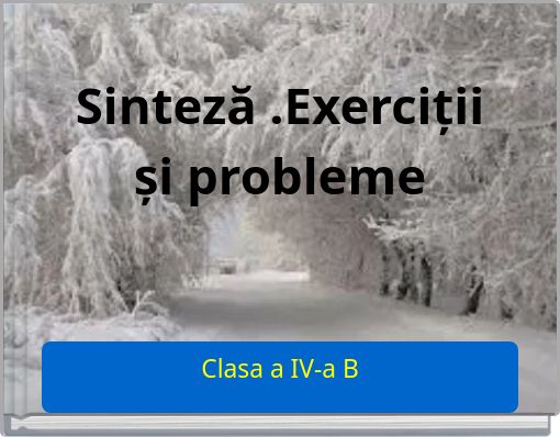 Sinteză .Exerciții și probleme