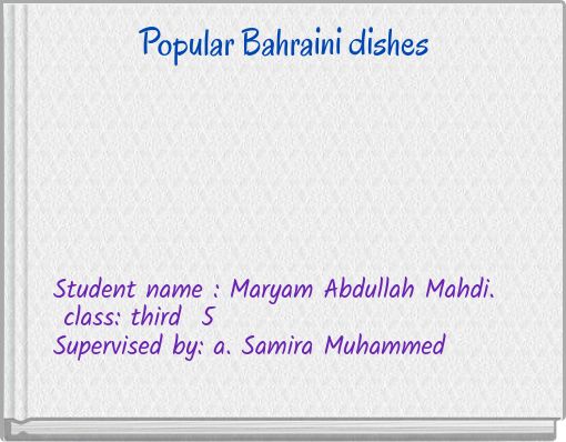 Popular Bahraini dishes