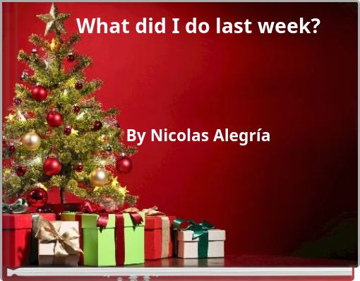 Front cover of 'What did I do last week?' 