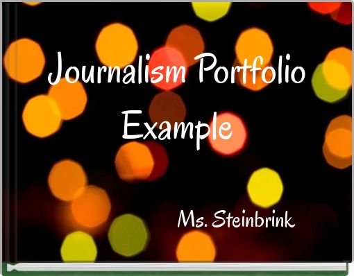 Journalism Portfolio Example