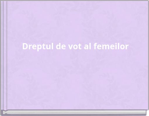 Dreptul de vot al femeilor