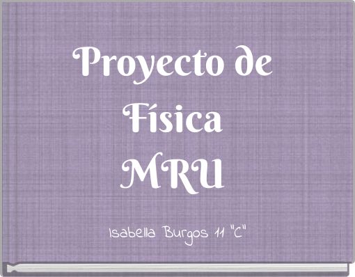 Proyecto de Física MRU