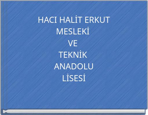 HACI HALİT ERKUT MESLEKİ VE TEKNİK ANADOLU LİSESİ