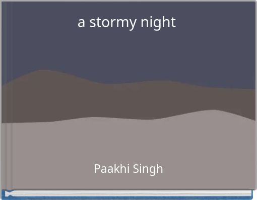 Book Cover for: a stormy night