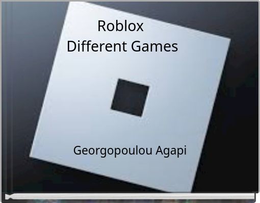 Front cover of 'Roblox Different Games' 