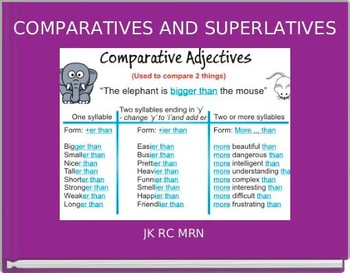Book Cover for: COMPARATIVES AND SUPERLATIVES