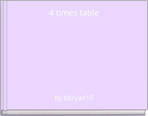 4 times table