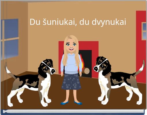 Front cover of 'Du šuniukai, du dvynukai' 