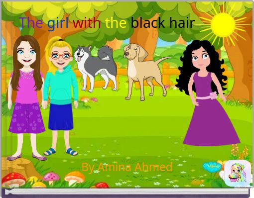 Front cover of 'The girl with the black hair' 