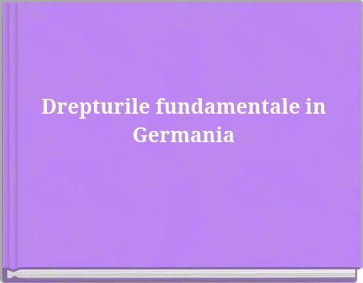 Drepturile fundamentale in Germania