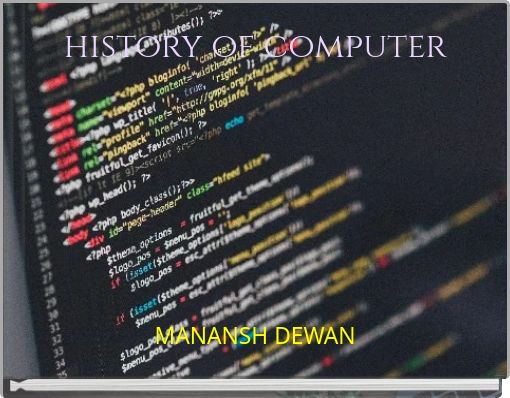 history of computer