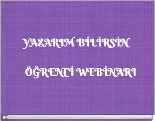 YAZARIM BİLİRSİN ÖĞRENCİ WEBİNARI