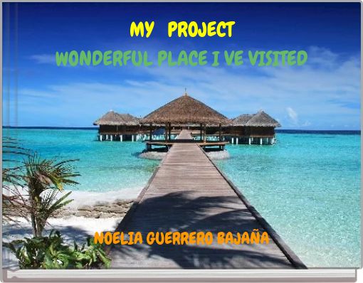 Front cover of 'MY PROJECT WONDERFUL PLACE I VE VISITED' 