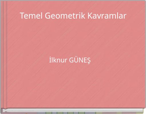 Front cover of 'Temel Geometrik Kavramlar' 