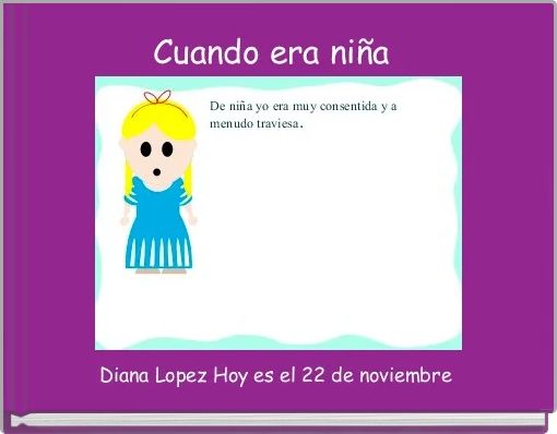 Cuando era niña 