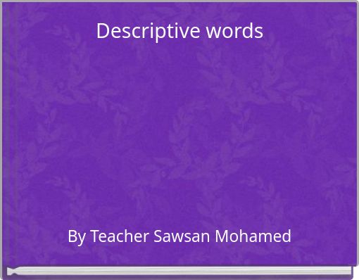 Descriptive words