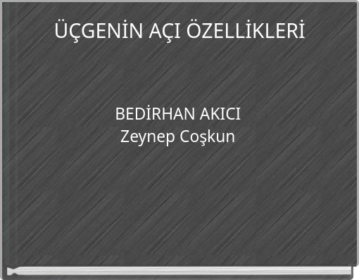 Front cover of 'ÜÇGENİN AÇI ÖZELLİKLERİ' 