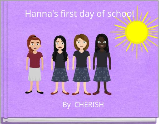 Hanna's first day of school