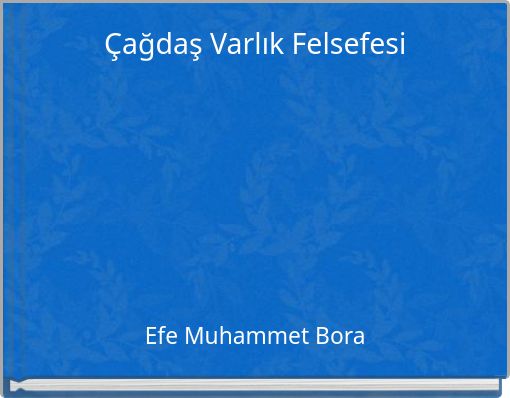 Book Cover for: Çağdaş Varlık Felsefesi