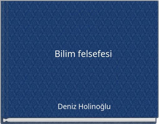 Front cover of 'Bilim felsefesi' 