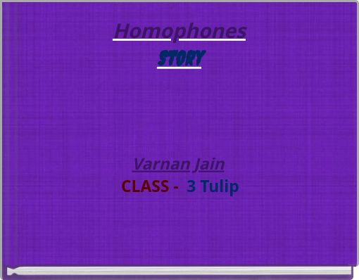 Homophones Story
