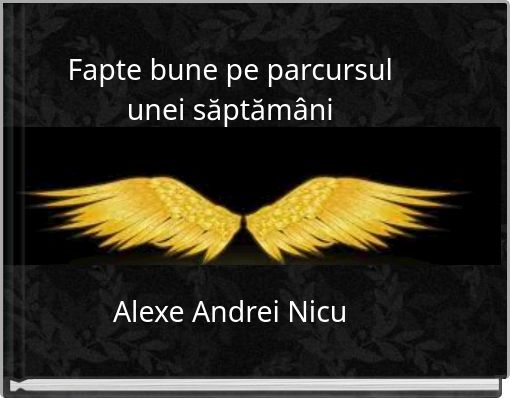 Fapte bune pe parcursul unei săptămâni Alexe Andrei Nicu