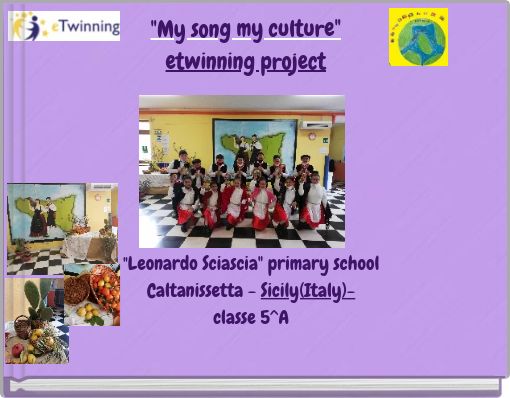 Book Cover for: "My song my culture" etwinning project
