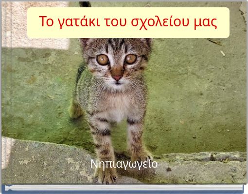 Το γατάκι του σχολείου μας