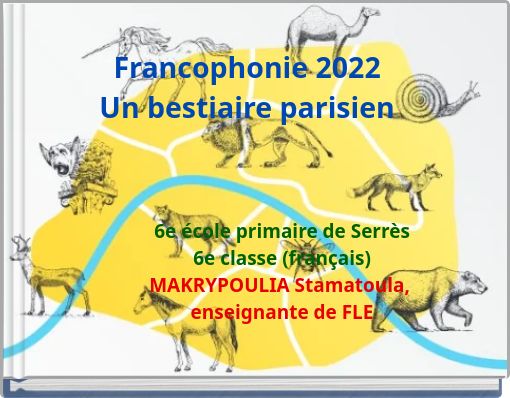 Francophonie 2022 Un bestiaire parisien
