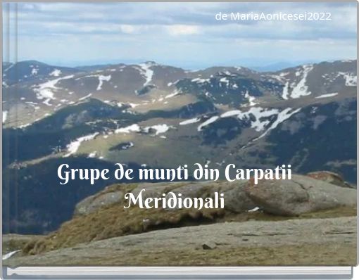 Grupe de munti din Carpatii Meridionali