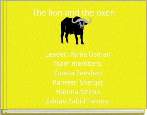 The lion and the oxen
